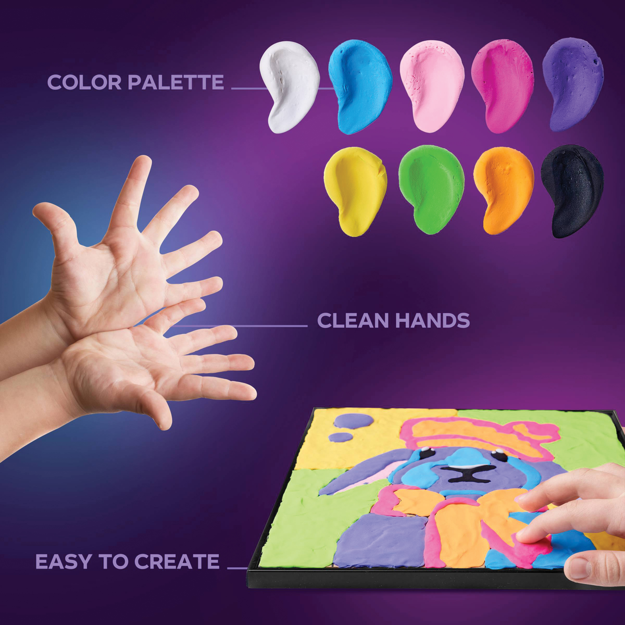 Okto Sensory Art Clay Color By Number Kit - Bunny | BLICK Art