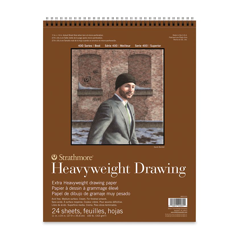 Strathmore Heavyweight Drawing Pad 11" x 14", 24 sheets, 100 lb (163