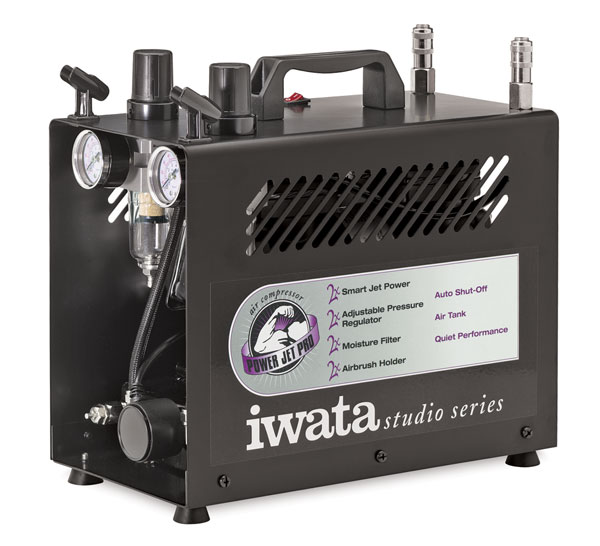 Iwata Studio Series Silver Jet 110-120V Airbrush Compressor 