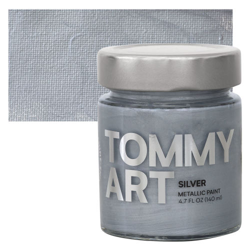 Tommy Art Mineral Paint - Silver (Metallic), 140 ml