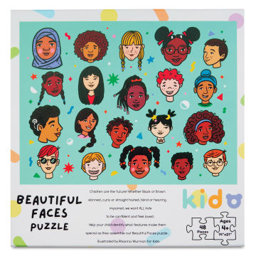 Kido Beautiful Faces Puzzle, front of packaging
