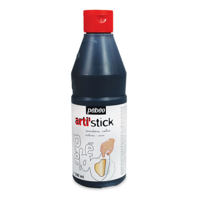 Pebeo Arti' Stick Window Color - Black Outliner, 500 ml bottle