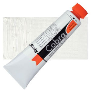 Royal Talens Cobra Study Water Mixable Oil Colors - Titanium White, 40 ml tube