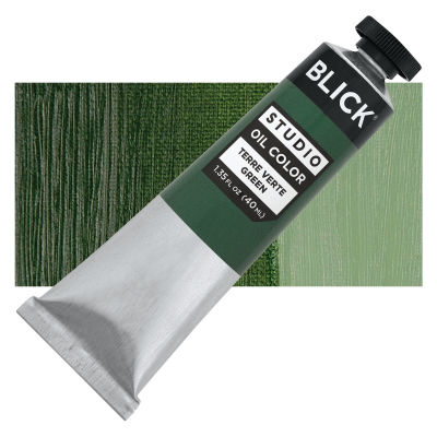 Blick Oil Colors - Terre Verte Hue, 40 ml, Tube with Swatch