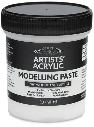 Artists' Acrylic Modelling Paste - Front view of 237 ml Jar
