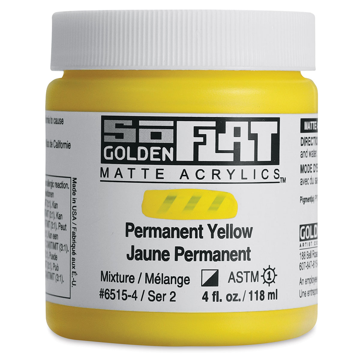 Golden SoFlat Matte Acrylic Paint - Light Green Yellow, 59 ml, Jar