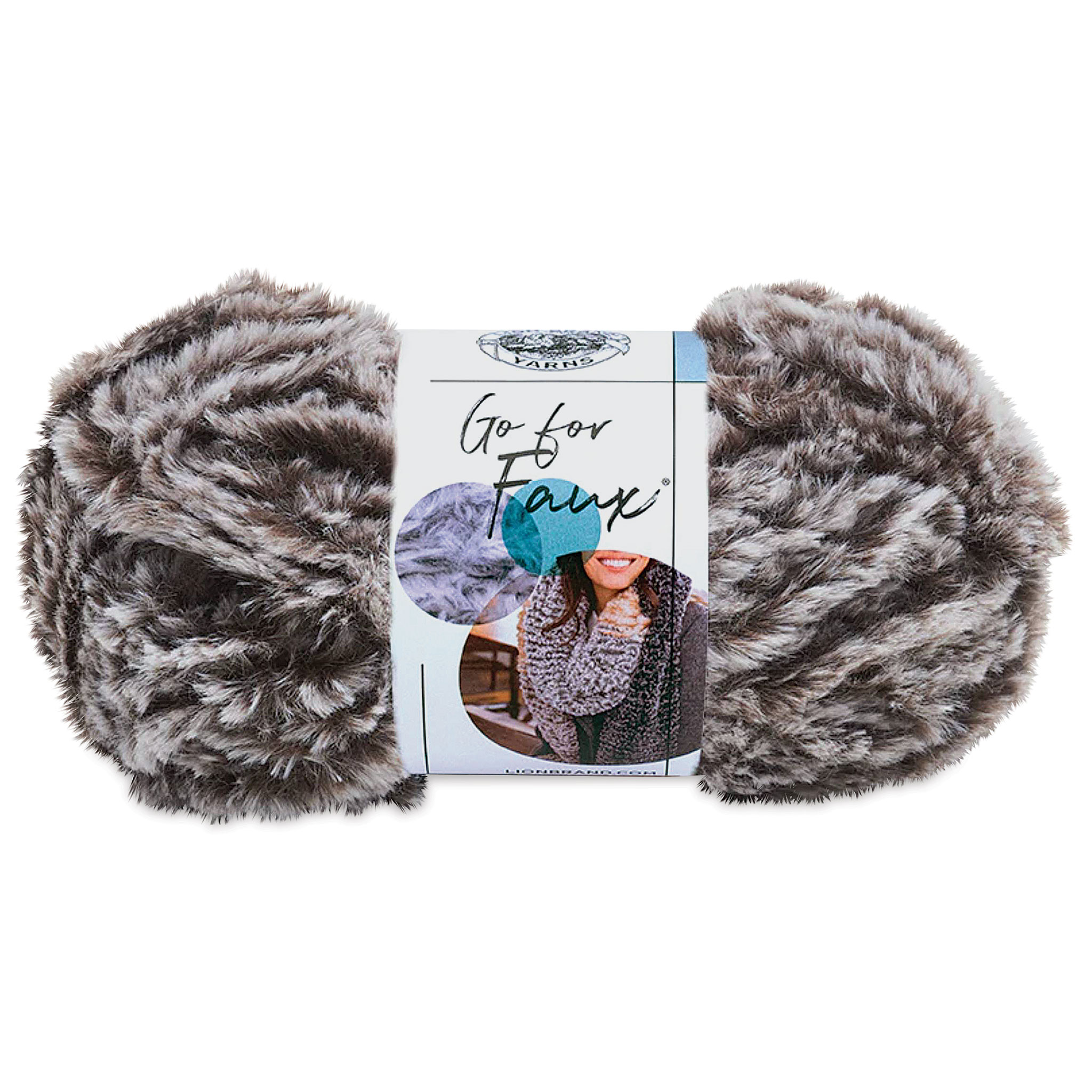 Lion Brand Go For Faux Yarn-Black Panther