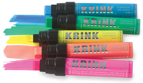 Krink K-55 Fluorescent Paint Marker - Blue