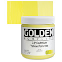 Golden Heavy Body Artist Acrylics - Cadmium Yellow Primrose, 8 oz Jar