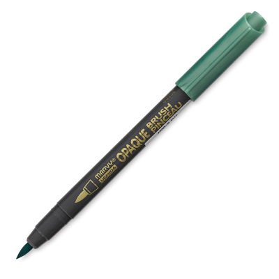 Marvy Uchida Opaque Brush Marker - Metallic Green