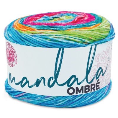 Lion Brand Mandala Ombre Yarn - Happy, 344 yards