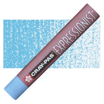 Open in modal - Sakura Cray-Pas Expressionist Oil Pastel - Pale Blue oil pastel and swatch