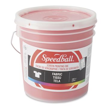 Open in modal - Speedball Fabric Screen Printing Ink - Red, 128 oz, Bucket