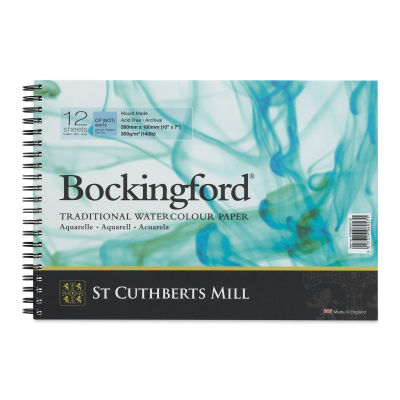 Bockingford Spiral Bound Watercolor Pad - 7" x 10", Cold Press (front cover)