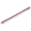 Staedtler Triangular Scale - 12'', Architect with Color-Coded Grooves