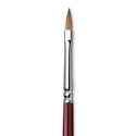Da Vinci Kolinsky Red Oil Sable Brush - Filbert, Long Handle, Size 4