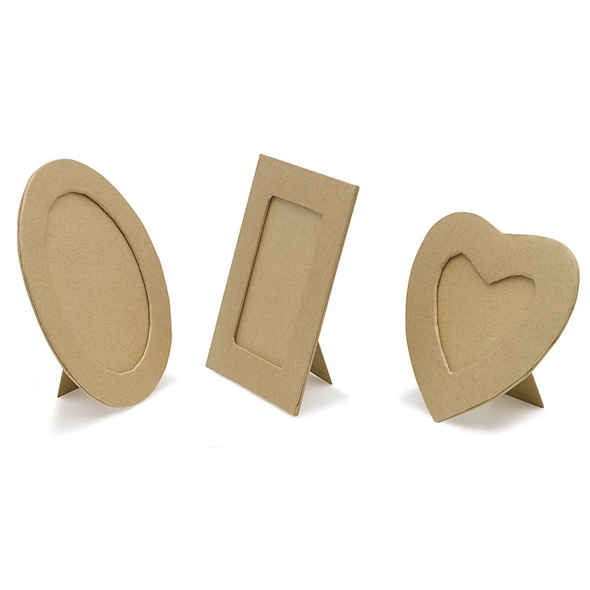 Creativity Street Papier Mache Frames Assorted Shapes, Classroom Pack