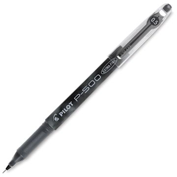 Open in modal - Pilot P-500/P-700 Gel Rollers - Angled view of black roller
