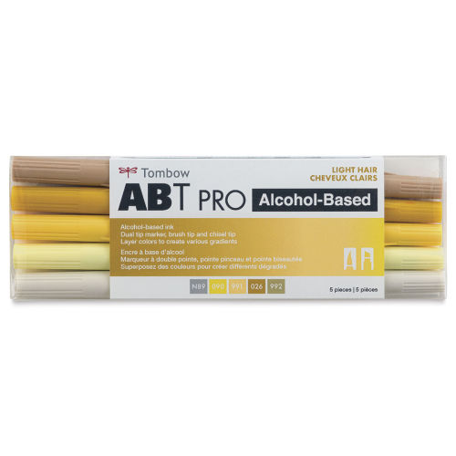 Tombow ABT Pro Alcohol Markers - Yellow Tones, Set of 5