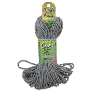 Pepperell Cotton Macramé Cord - Front view of 2mm Charcoal package