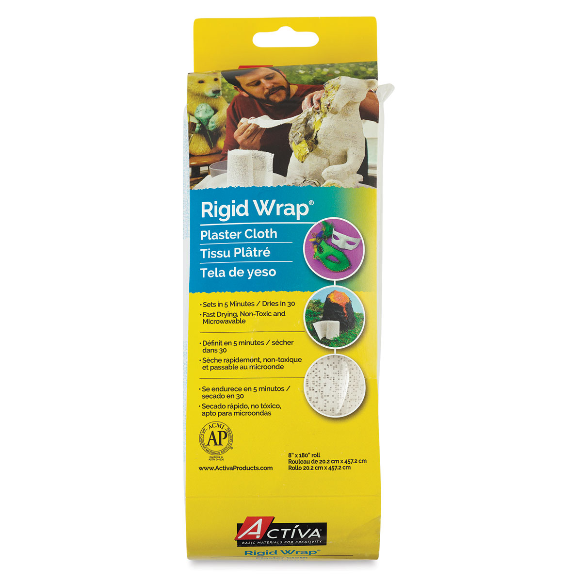 ACTÍVA Rigid Wrap™ Plaster Cloth 6-in X 50-ft Roll