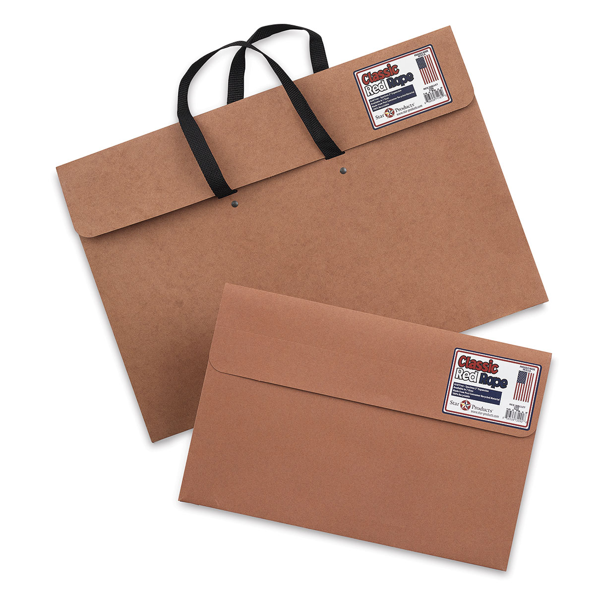 STAR PRODUCTS Red Rope Paper Portfolio-14"X20"X2" 1 Pack of 1 Piece 