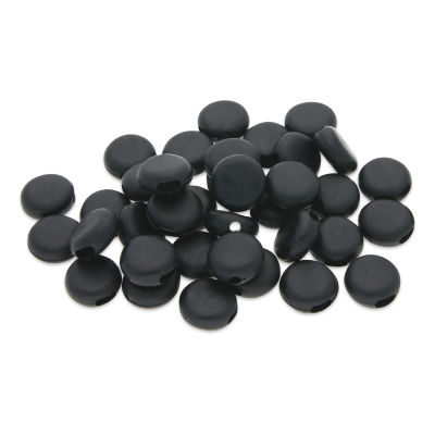 Silicone Cord Lock, Black, Package of 48, Out Of Package