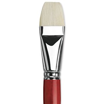 Open in modal - Da Vinci Maestro 2 Hog Bristle Brush - Bright, Long Handle, Size 20 close up