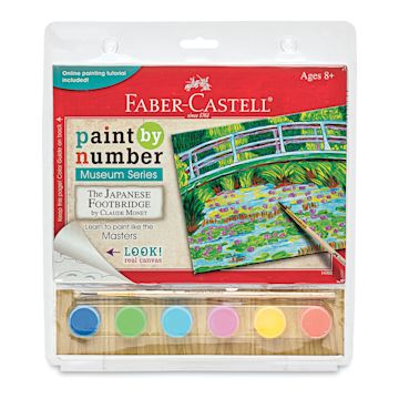Open in modal - Paint by Number Museum Series Kit - Front of package of Claude Monet's Japanese Footbridge