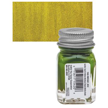 Open in modal - Testors Enamel Paint - Gold Metal Flake and swatch