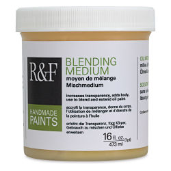 R&F Oil Blending Mediums - Front of 16 oz jar of Blending medium