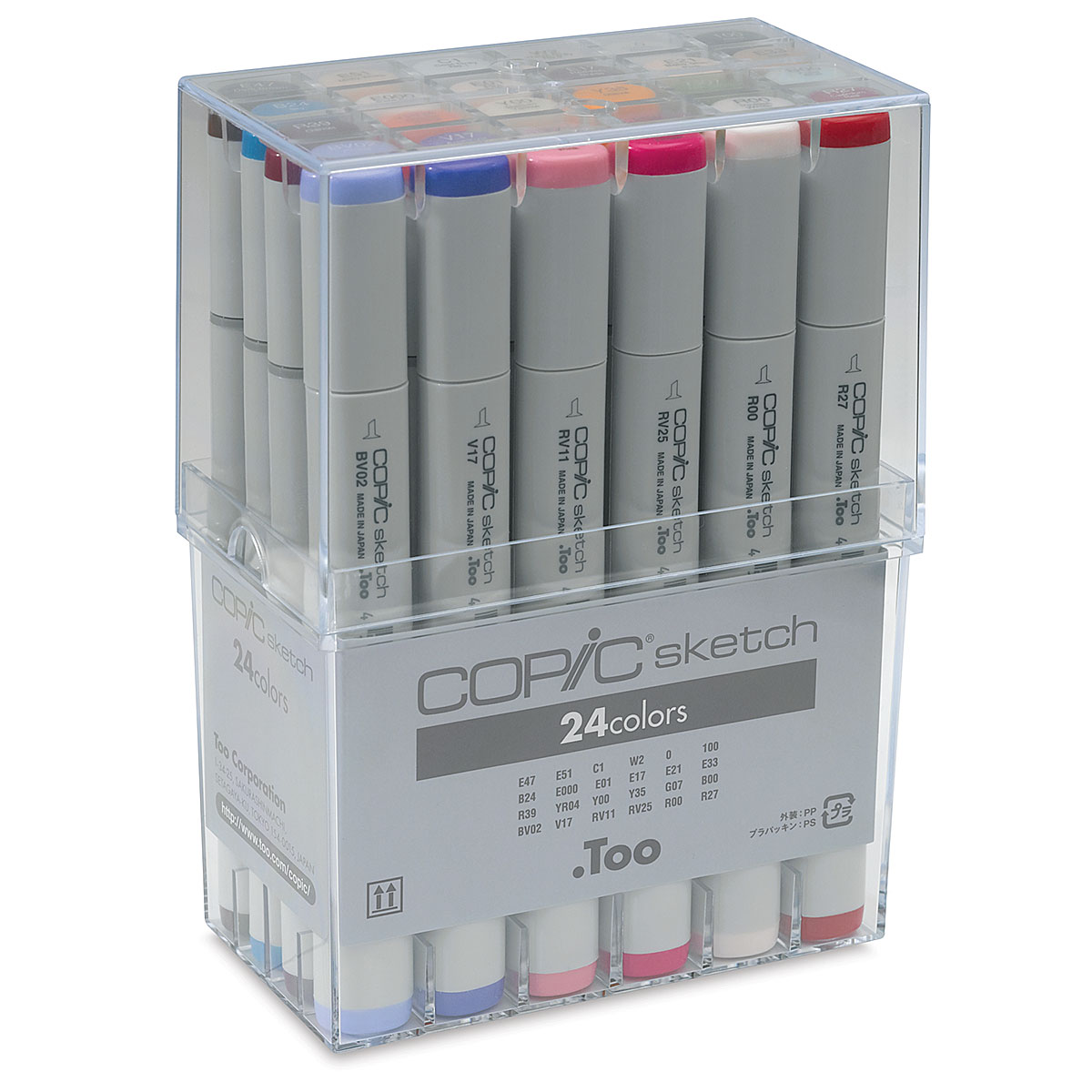 Copic Sketch Marker Set Basic Colors Set Of 24 Blick Art Materials