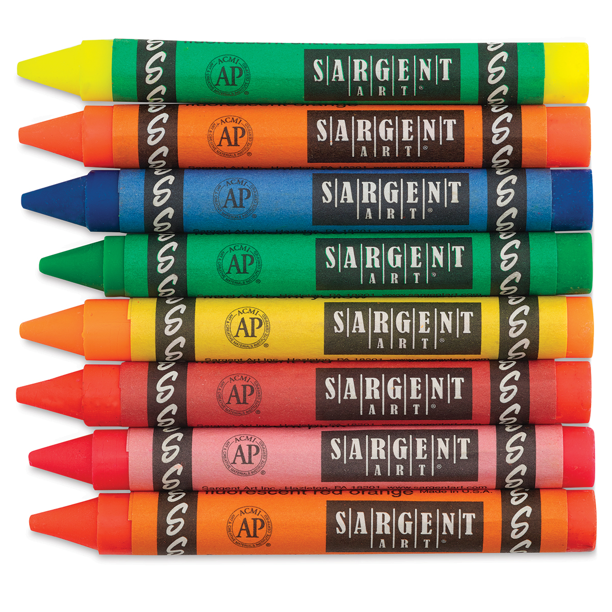 Sargent Art Large Fluorescent Crayon Set | BLICK Art Materials