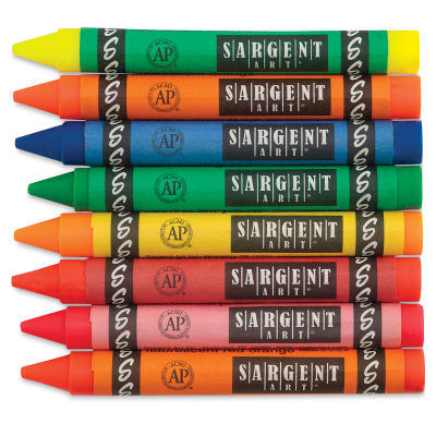 Sargent Art Large Fluorescent Crayon Set
