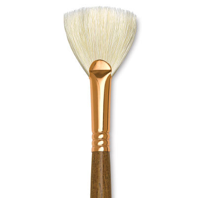 Princeton Best Natural Bristle Brush - Fan, Long Handle, Size 6