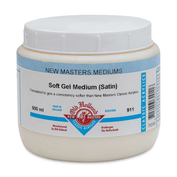 Old Holland New Masters Soft Gel Medium - Satin, 500 ml jar