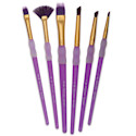Royal & Langnickel Big Kid's Choice Lil' Grippers Synthetic Brushes - Deluxe Texture, Set of 6