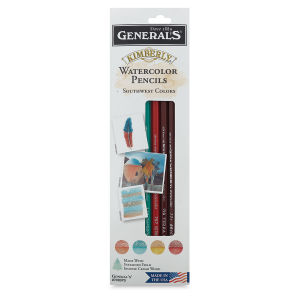 Kimberly Watercolor Pencils and Sets - front of package of 4 pc Southwest Colors shown
