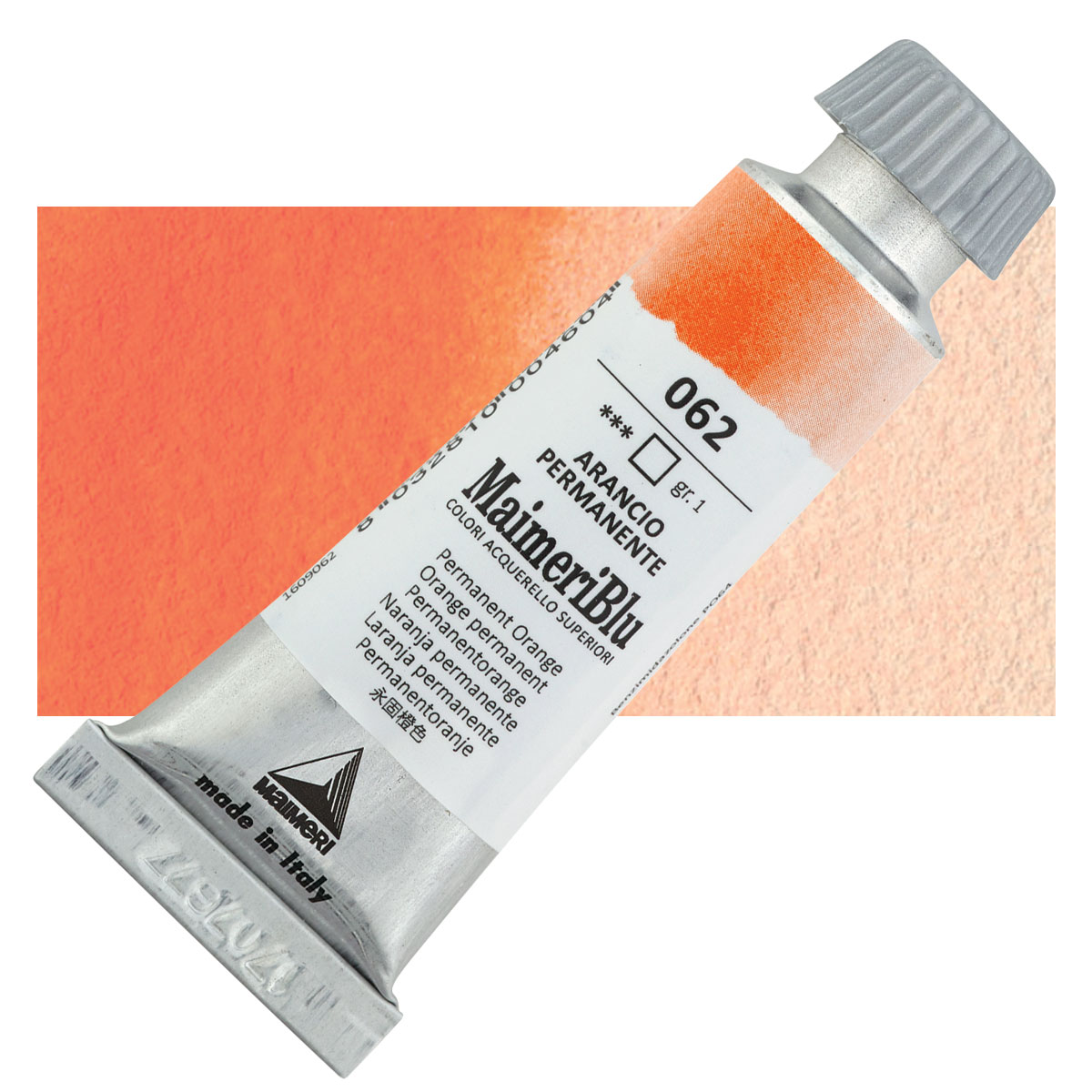 Maimeri Blu Artist Watercolor - Permanent Orange, 12 ml Tube