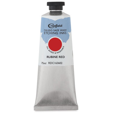 Cranfield Caligo Safe Wash Etching Ink - Rubine Red, 75 ml Tube