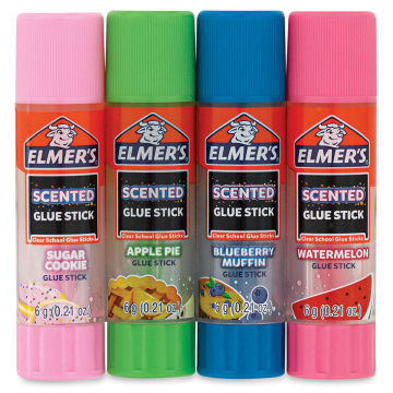 Elmer’s Scented Glue Sticks - Sweet, Pkg of 4, outside of the packaging