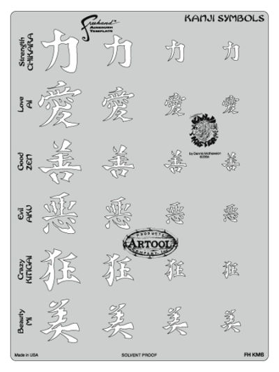 Kanji Master Kanji Symbols Template 