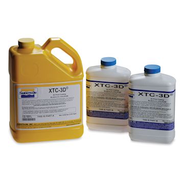 Open in modal - Smooth-On XTC-3D High-Performance 3D Print Coating - Jugs of Parts A and B Coating components 