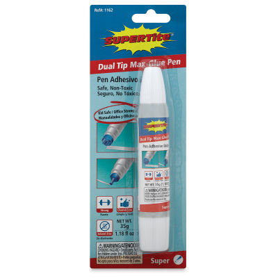 Supertite Dual Tip Max-Glue Pen, 35 g, Front Of Package