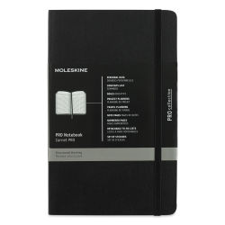 Moleskine Pro Collection Notebook - Large, Black, Soft Cover, 8-1/4" x 5"