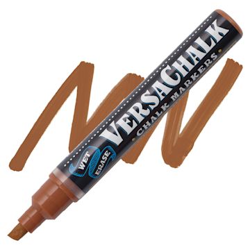 Open in modal - VersaChalk Wet Erase Liquid Chalk Marker - Classic Walnut Brown, 5 mm, swatch and marker