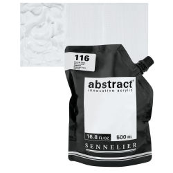 Sennelier Abstract Acrylic - Titanium White, 500 ml pouch