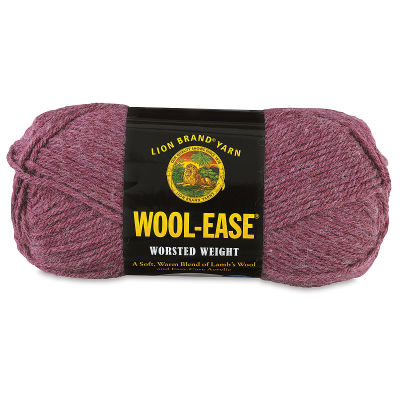 Lion Brand Wool-Ease Yarn - Dark Rose Heather