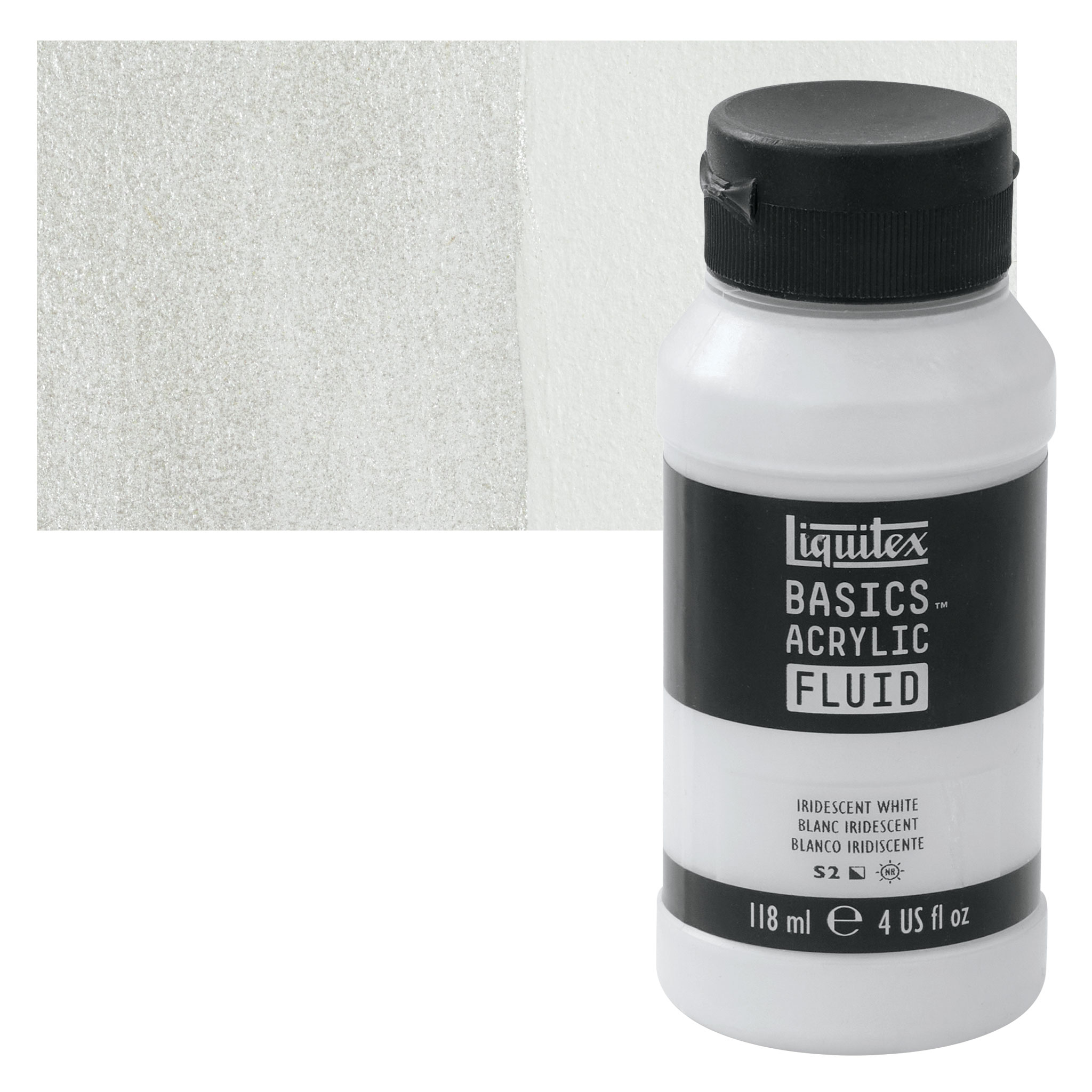 Liquitex Basics Acrylic Paint Iridescent White 4 oz