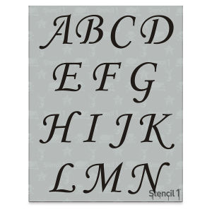 Stencil1 Font Stencil - Corsiva, 2" Letters